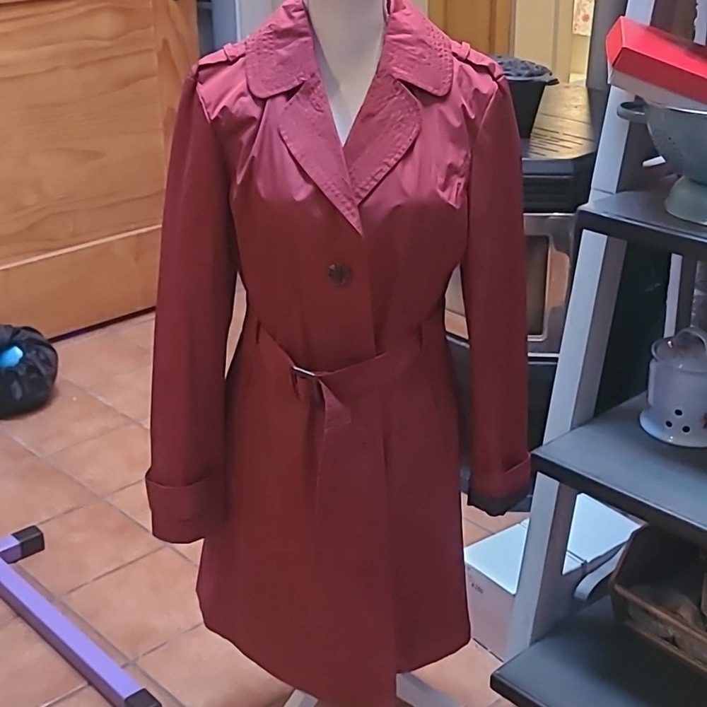 Marvin Richards NY  red trench coat